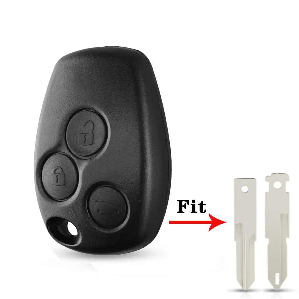 KEYYOU 10x2 3-кнопочный чехол для дистанционного ключа автомобиля для Renault Dacia Modus Clio 3 Twingo Kangoo Nissan 2 Duster Logan Fluence