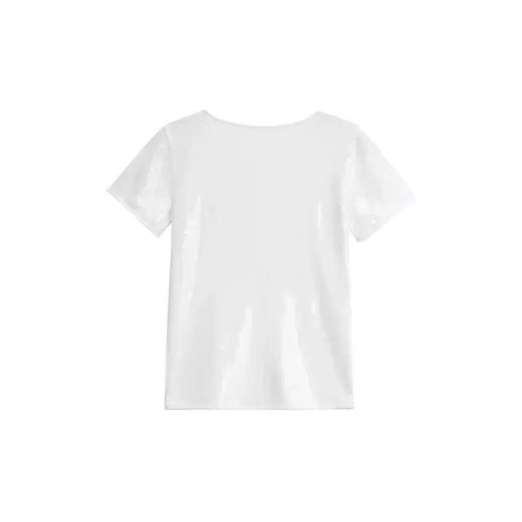 2024 женский вязаный топ в европейском и американском стиле модный быстрая продажа