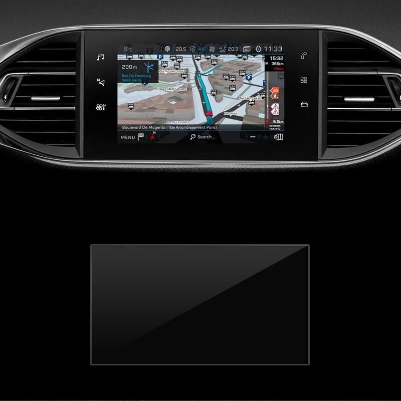 

9.7 inch For Peugeot 308 2014-2018 Car GPS Navigation LCD screen Tempered Glass Protective Film Anti-scratch Film Accessorie