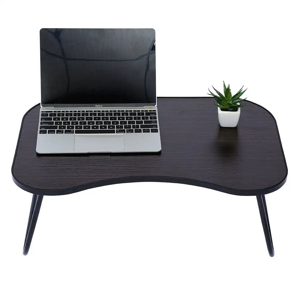 

Folding Dark Wood-like Laptop Bed Tray