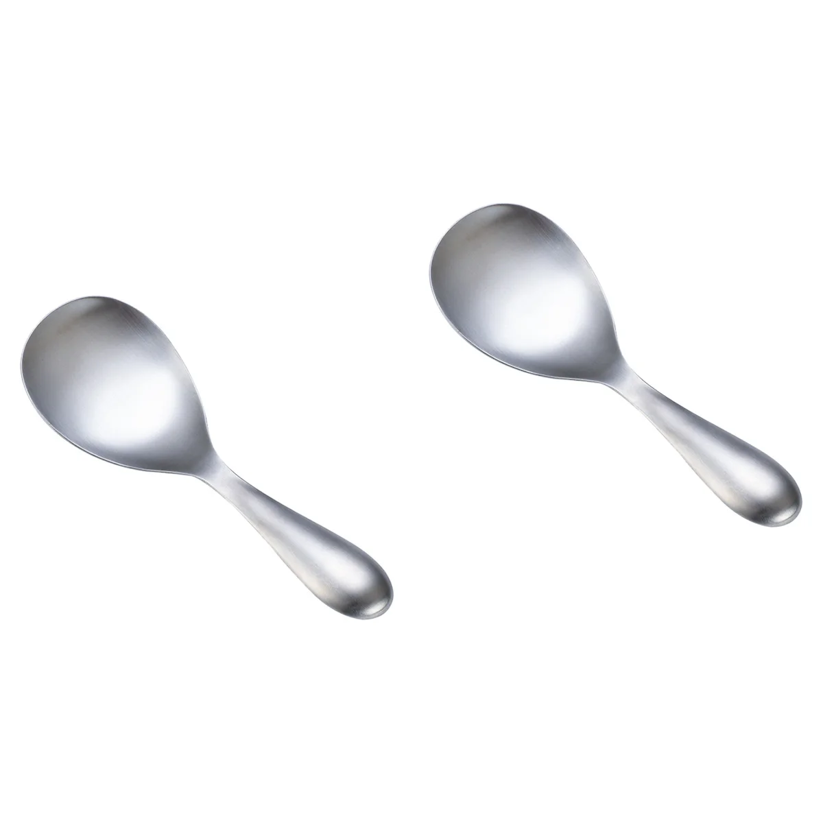 

2 Stainless Steel Rice Spoon Practical Large Scoop Rice Paddle )