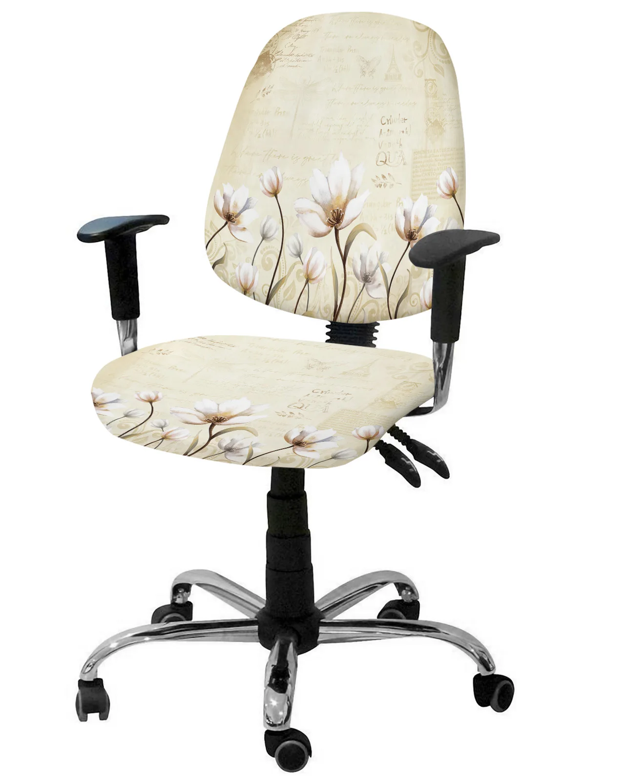 Computer Chair Cover Stretch Removable Office Chair Slipcove