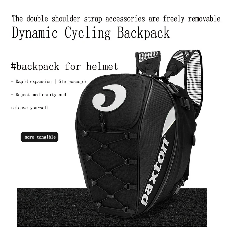 

2022 Motorcycle Helmet Bag Riding Full Helmet Bag Rear Seat Bag Backpack Large-capacity Waterproof And Expandable 30L