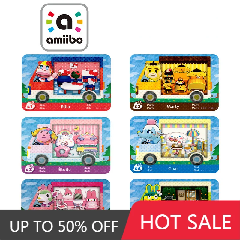 

Sanrio игра с животными лесом, Ассоциация друзей Carson, карта связи Amiibo, Сельский мобильный лес RV карты подарки Мальчикам Девочкам
