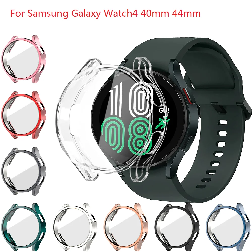 Защитный чехол для Samsung Galaxy Watch 4 40 мм 44 мягкий ТПУ чехол-бампер полноэкранная