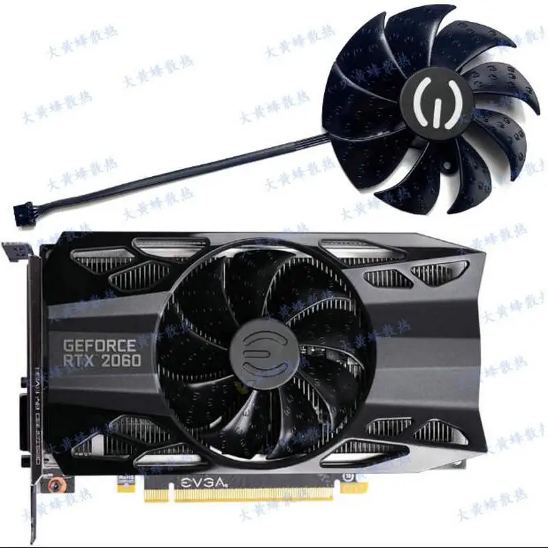 Фото Новый охлаждающий вентилятор для видеокарт EVGA RTX2060 GTX1650 1660 1660ti ITX PLD09220S12HH DC2V 0.55A №1