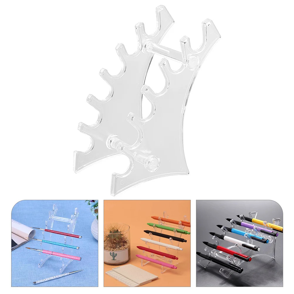 

Fountain Pen Holder Storage Rack Ballpoint Display Nail Brush Stand Makeup Organizer Office