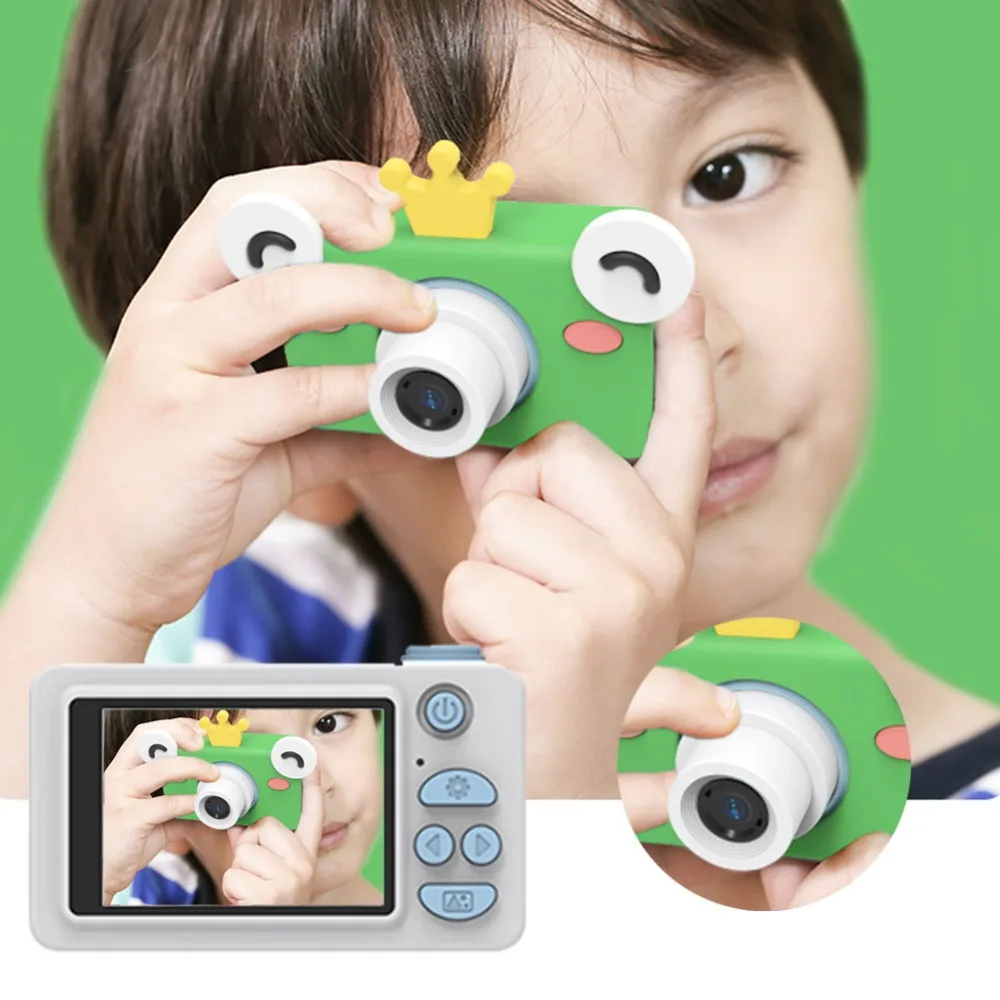 

HitTime 8.0MP Cute Kids Camera 2.0" LCD Display Mini Digital Cameras Cartoon Photo Camera Toy Cute For Children Birthday