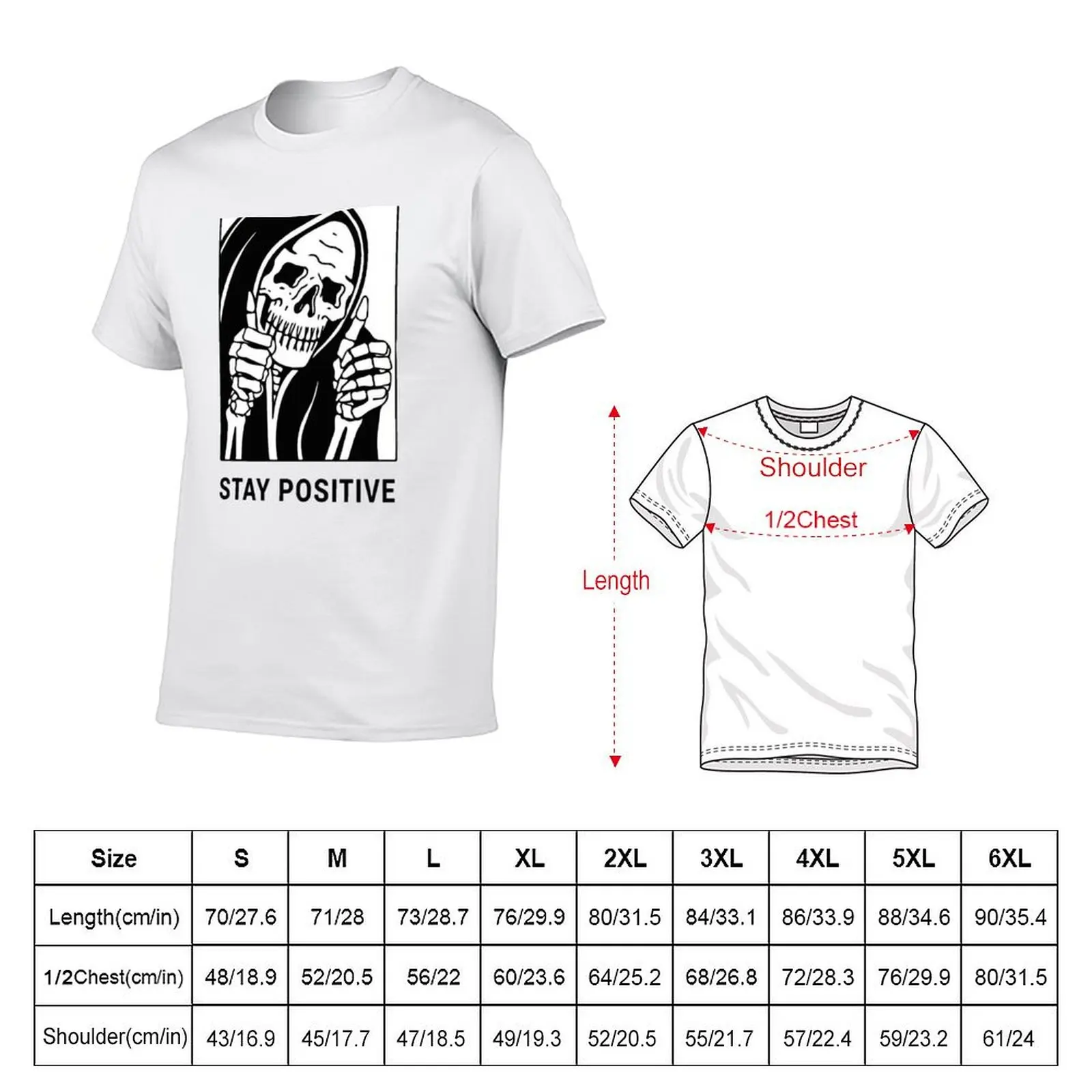 Фото Футболка Stay Positive, Reaper, водонепроницаемая, повседневная, универсальная, с коротким рукавом, Hydro Flask №2