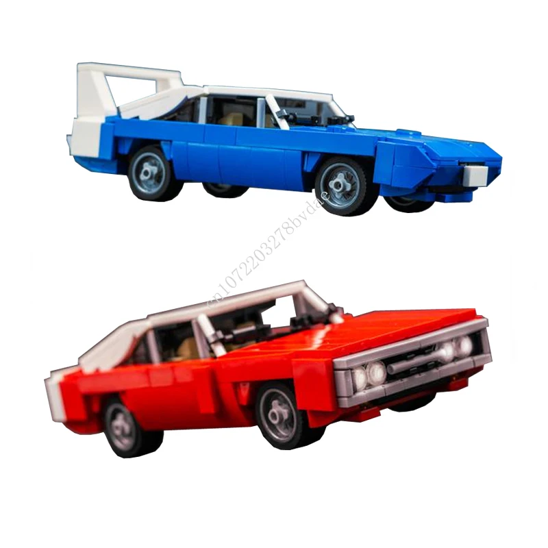

MOC Speed Champions American Muscle Car Model Building Blocks Technology Bricks DIY Creative Assembly Kids Toys Holiday Gifts