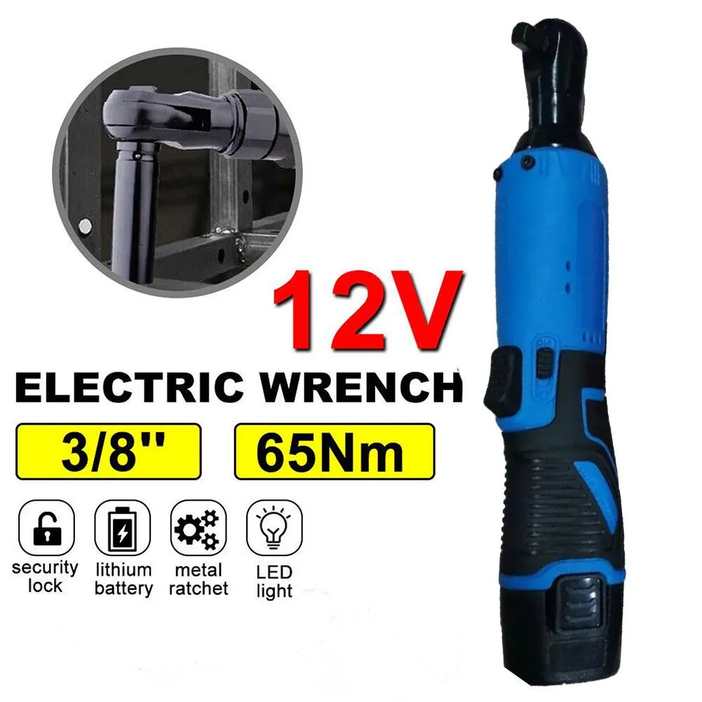 65dn Cordless Electric Wrench 90 Degree Angle 12v 3/8 Screw Repair Removal Car Wrench Screwdrive Tool Nut Drill Angle To Ra D5o2