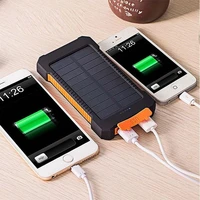 large capacity solar power bank 80000mah external battery with flashlight dual usb portable outdoor emergency mobile power bank