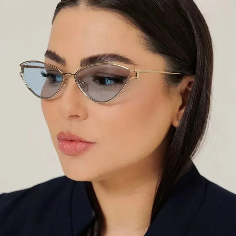 JNPCXI новые ретро маленькие женские солнцезащитные очки кошачий глаз модные