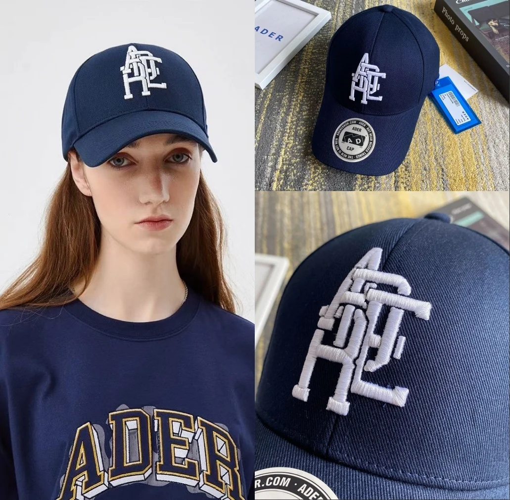 

Men Women 1:1 High Quality White 3D Letter ADER Embroidered Adererror Hats Adjustable Accessories ADER ERROR Baseball Caps