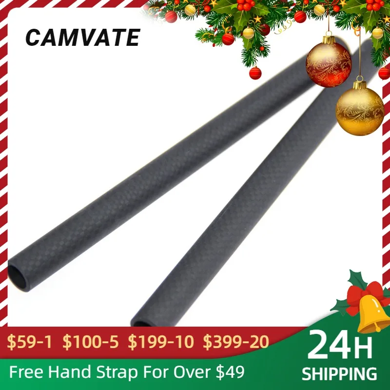 

CAMVATE Carbon Fiber 15mm Rod (17cm Length ) For DLSR Shoulder /Camera Cage Support System/Tripod Mount /Matte Box/Follow Focus