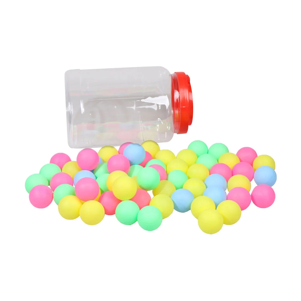 

100pcs 40mm Seamless Game Balls Pong Balls Entertainment Plastic Balls Lottery Balls (Mixed Color)