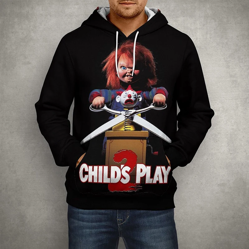Childs Play Horror Movie Chucky 3D Printed Men Women Children Pullover Spring Casual Fashion Long Sleeve Streetwear Cool Hoodies images - 6