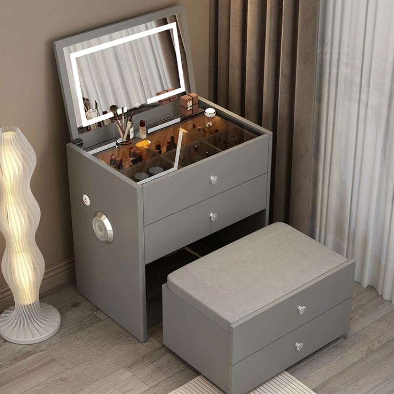 Туалетный столик для макияжа туалетный спальни зеркало женская ночная тумбочка