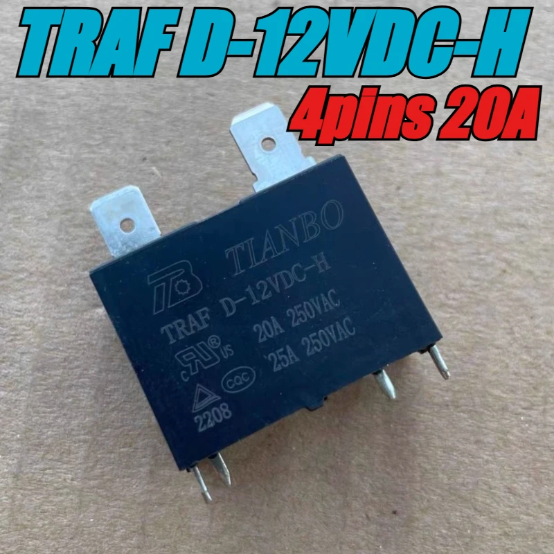 (Совершенно новый оригинал) 1 шт./лот 100% оригинальное реле: TRAF D-12VDC-H 4 контакта 25A 12 В реле водонагревателя для кондиционирования воздуха