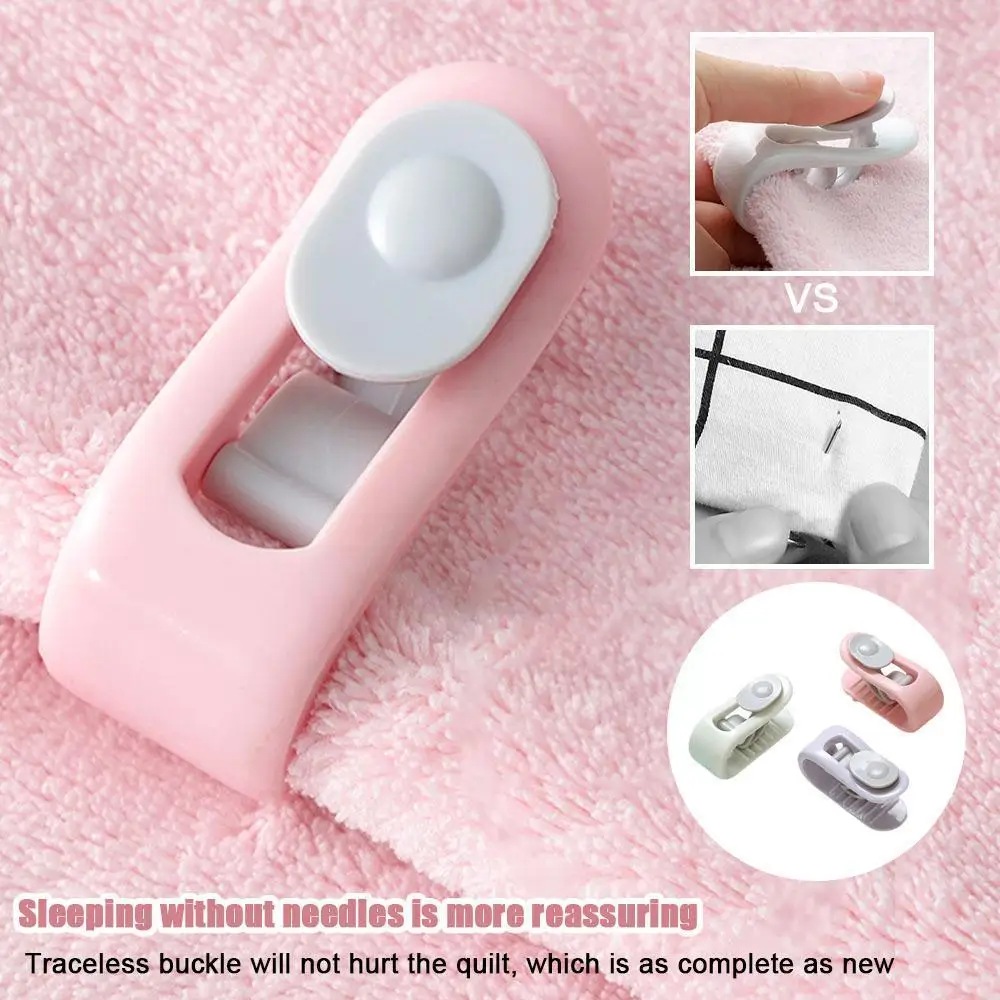 

4pcs Bed Sheet Clips Non-slip Quilt Blanket Clip Duvet Needleless Clips Retaine Faster Cover Sheet Duvet Fixer Clip Blanket S3r8
