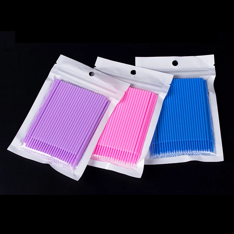 

Одноразовые ватные палочки 100 шт., индивидуальные ресницы, микрощетка для удаления ресниц, аксессуары для наращивания ресниц