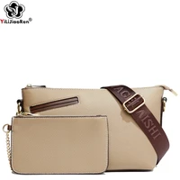 fashion wide strap shoulder bag and purse soft leather crossbody bags for women luxury ladies messenger bags designer sac a main