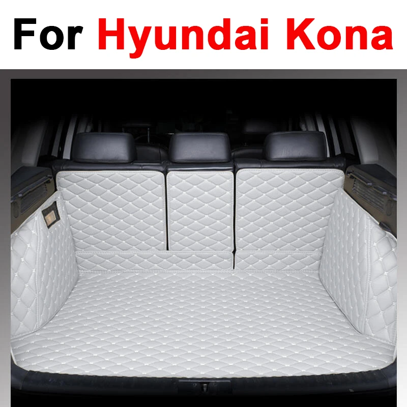 

Коврики для багажника автомобиля Hyundai Kona Kauai OS 2018 ~ 2022, водонепроницаемые коврики для автомобиля, автомобильные аксессуары, аксессуары для интерьера автомобиля