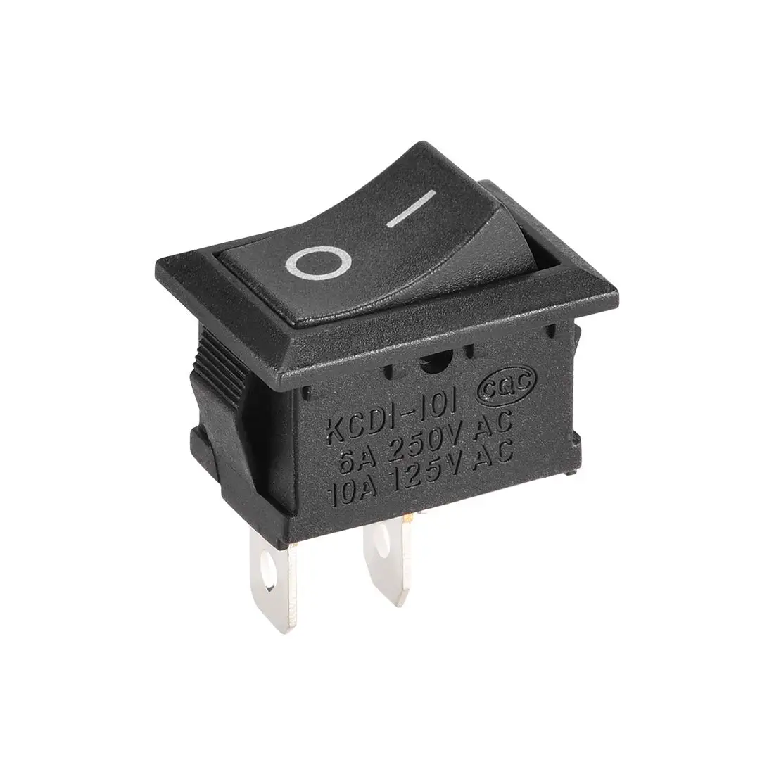 

Keszoox SPST 2 Position On/Off 2Pin Boat Rocker Switch Toggle AC 250V/6A 125V/10A,for Boat,Household Appliances,Snap,Black