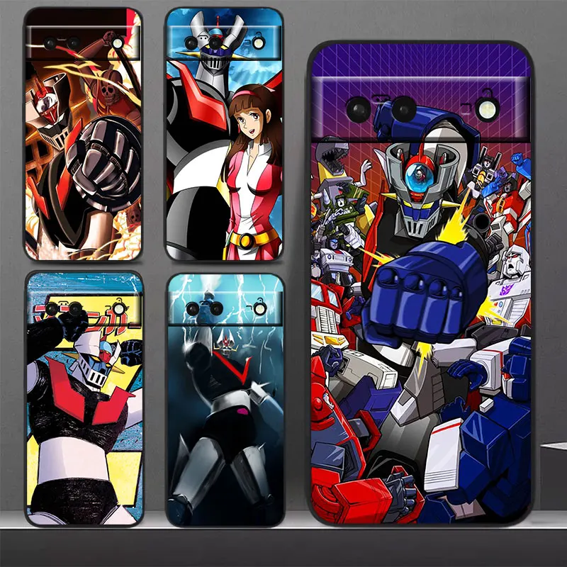 

Hot Anime Z Great Mazinger Phone Case For Google Pixel 7 Pro 6 Pro 6A 5A 5 4 4A XL 5G Black Soft Cover Fundas Cover