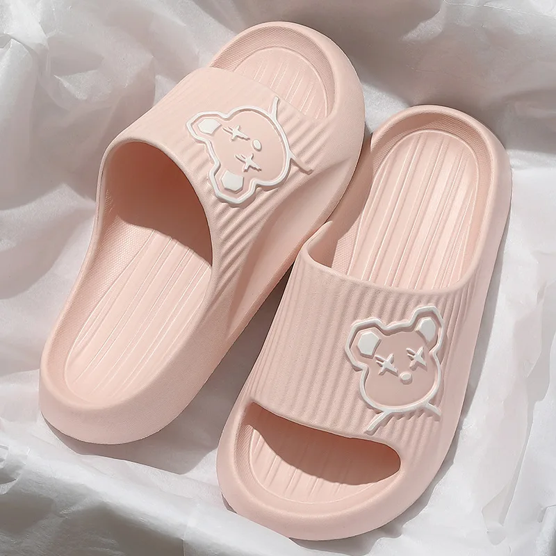Unisex large size 35-47 summer house slippers womens platform wash anti-slip flipflops men's summer casual floor slippers home