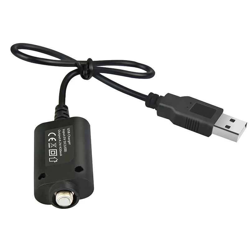 eGo battery special charging cable 510 interface USB long-line charger with indicator light 1053IC protection scheme 1Pc