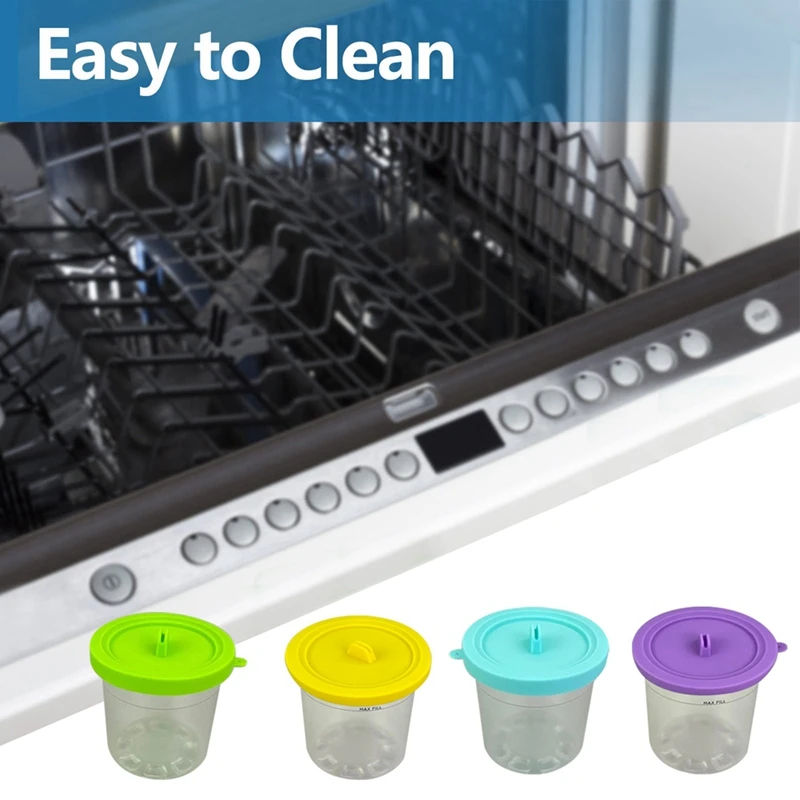 4 шт. пинты для мороженого с крышками ниндзя серии NC299AMZ и NC300S XSKPLID2CD Creami