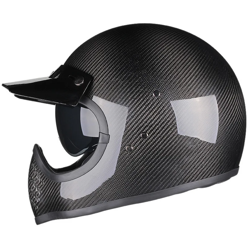 

Motorcycle Racing Carbonfiber Helmet Ghost knight Hat Off Road Downhill Mountain Helmet Men Women For Adult Motorcycle Motobiker