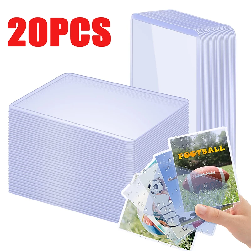 

20Pcs 35PT Toploader Sports Star Photocard Sleeves Clear Anti-scratch 10X7cm PVC Diy Gaming Trading Card Plastic Collect Holder