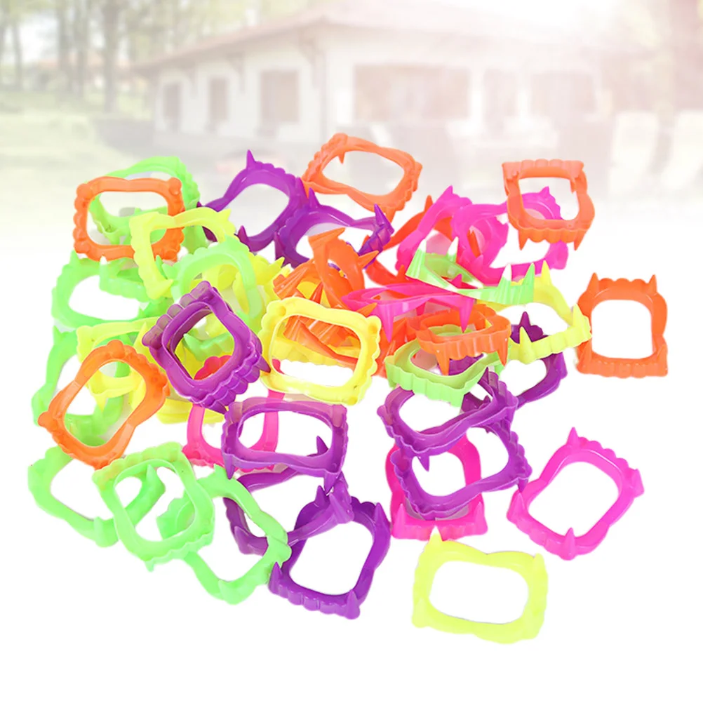 

50 шт. клыки для костюма, реквизит для фотографий (смешанные цвета)