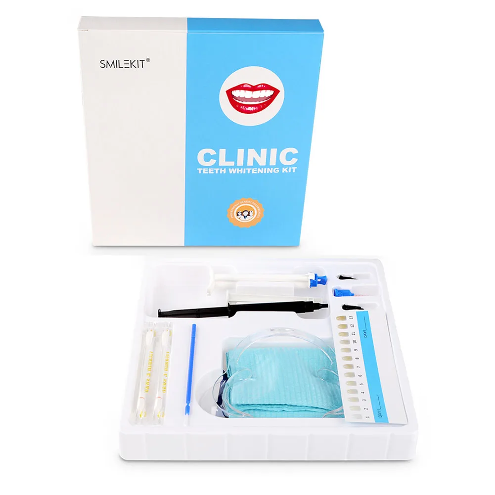 

Oral Care Teeth Whitening Kit 35 HP Dual Barrel Gel Gum Dam Protector Gingival Barrier Gel Syringe Dental Tooth Bleach Whitener