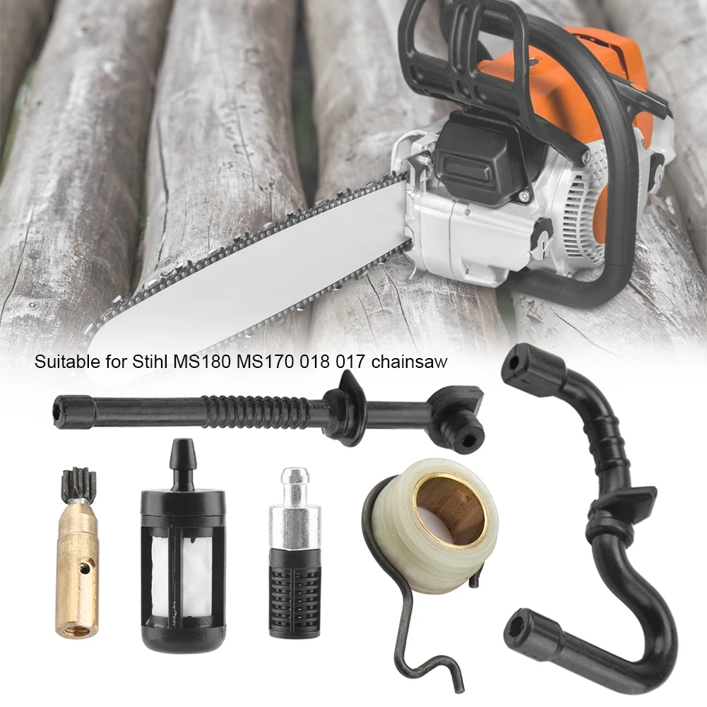 Для Stihl MS180 MS170 018 017 цепная пила масляный насос червячный редуктор Топливный Шланг