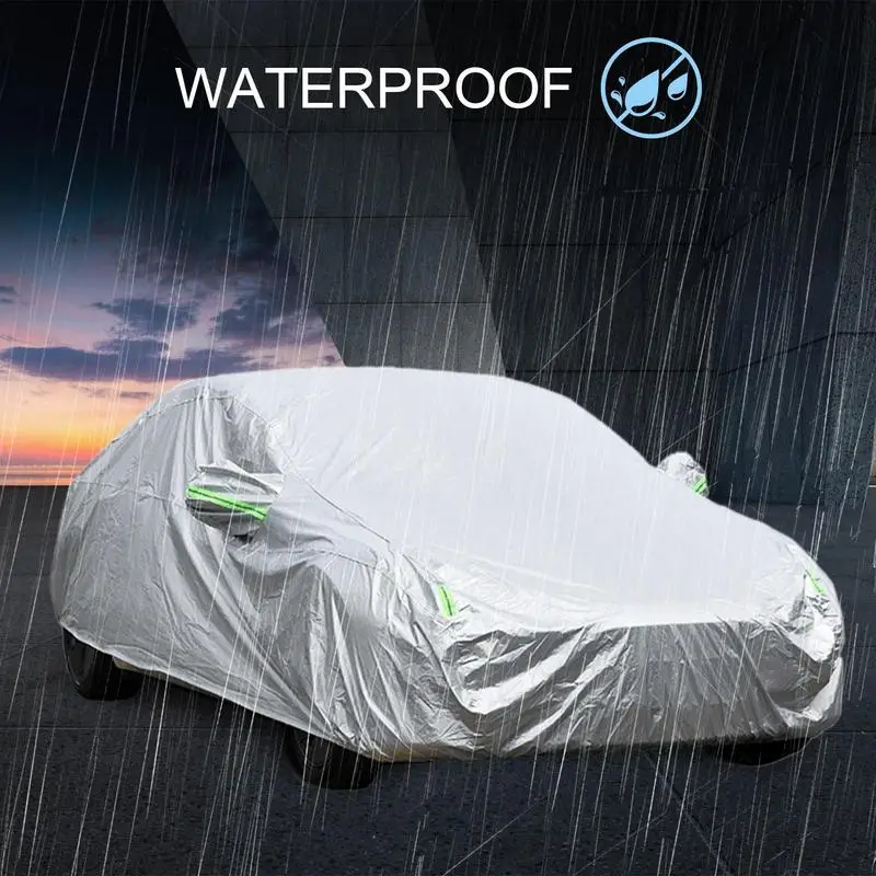 

Full Car Exterior Cover Rain Frost Snow Dust Waterproof Anti UV Protection Four Season Universal Outdoor Covers For Cars Trucks