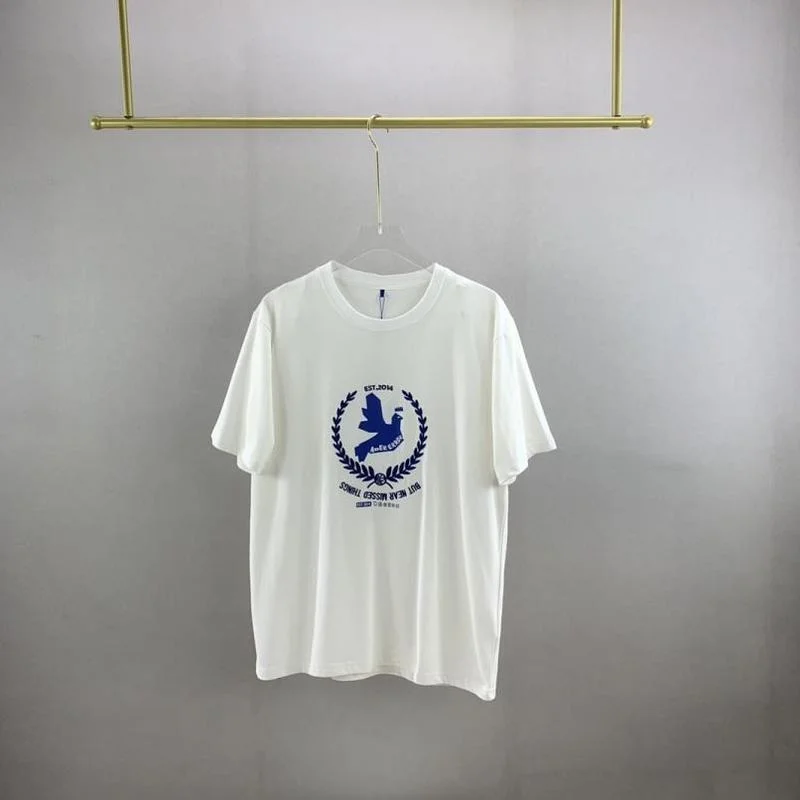 

22SS Dove Pattern Letter Embroidery ADER ERROR T Shirt Men Women EU Size 100% Cotton ADER Top Tees Streetwear Summer Haikyuu
