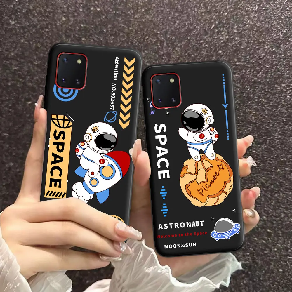 Чехол для Samsung Note 10 Lite (SM-N770F) мягкий силиконовый чехол из ТПУ с рисунком астронавта