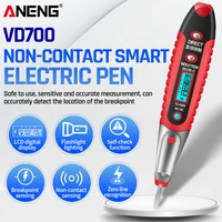 aneng vd700 digital electric test pen voltage detector pencil 12250v acdc portable lcd display mini electrician tester tool