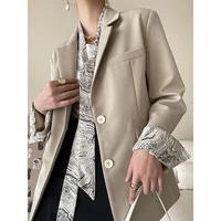 elegant silk scarf suit womens jacket design sense small high sense2022spring new