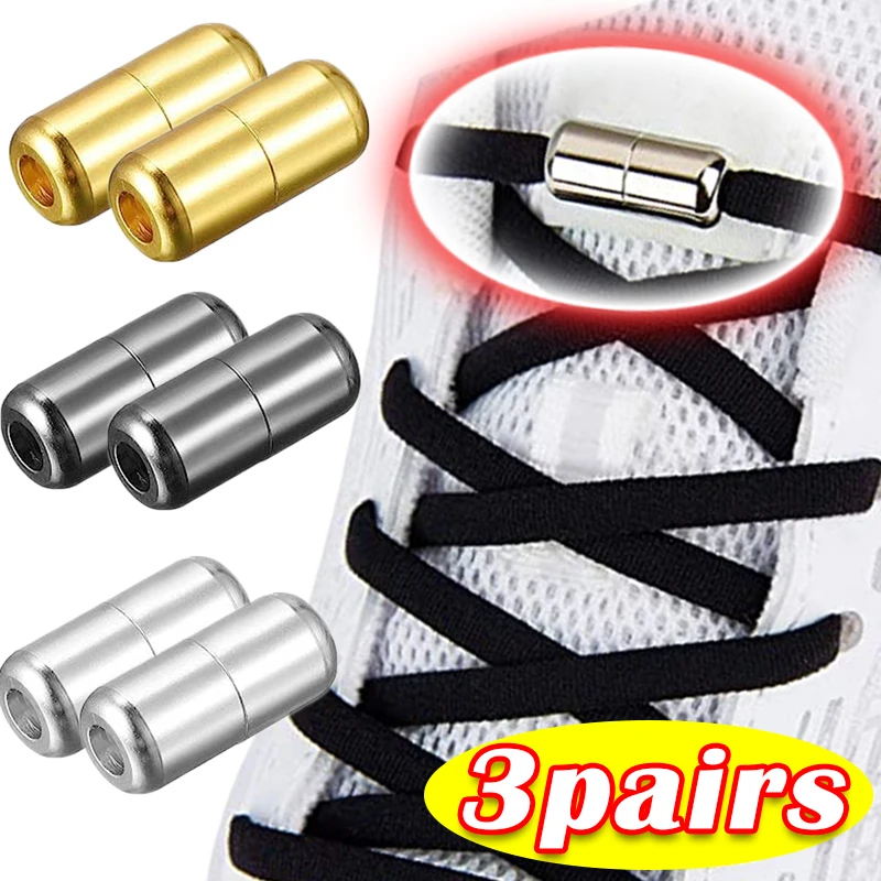 

3 пары ленивых шнурков, пряжки, без завязывания, для кроссовок, быстрое завязывание, соединитель для детей, зеркальные завязки, замок
