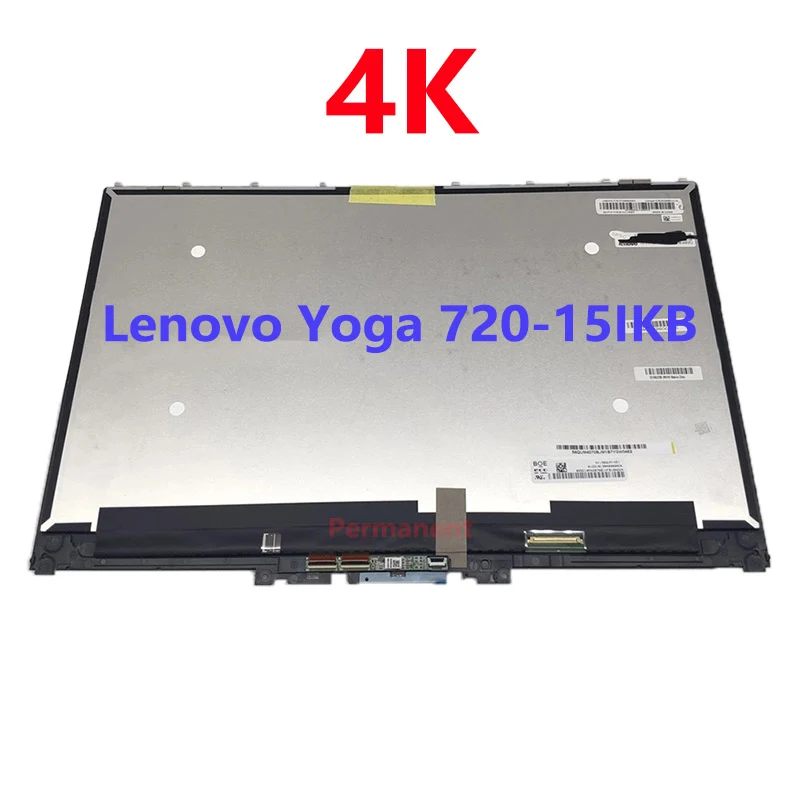 

5D10N24288 15.6'' 4K UHD LED LCD Touch Screen Digitizer Display Assembly with Bezel For Lenovo Yoga 720-15IKB 80X7 81C