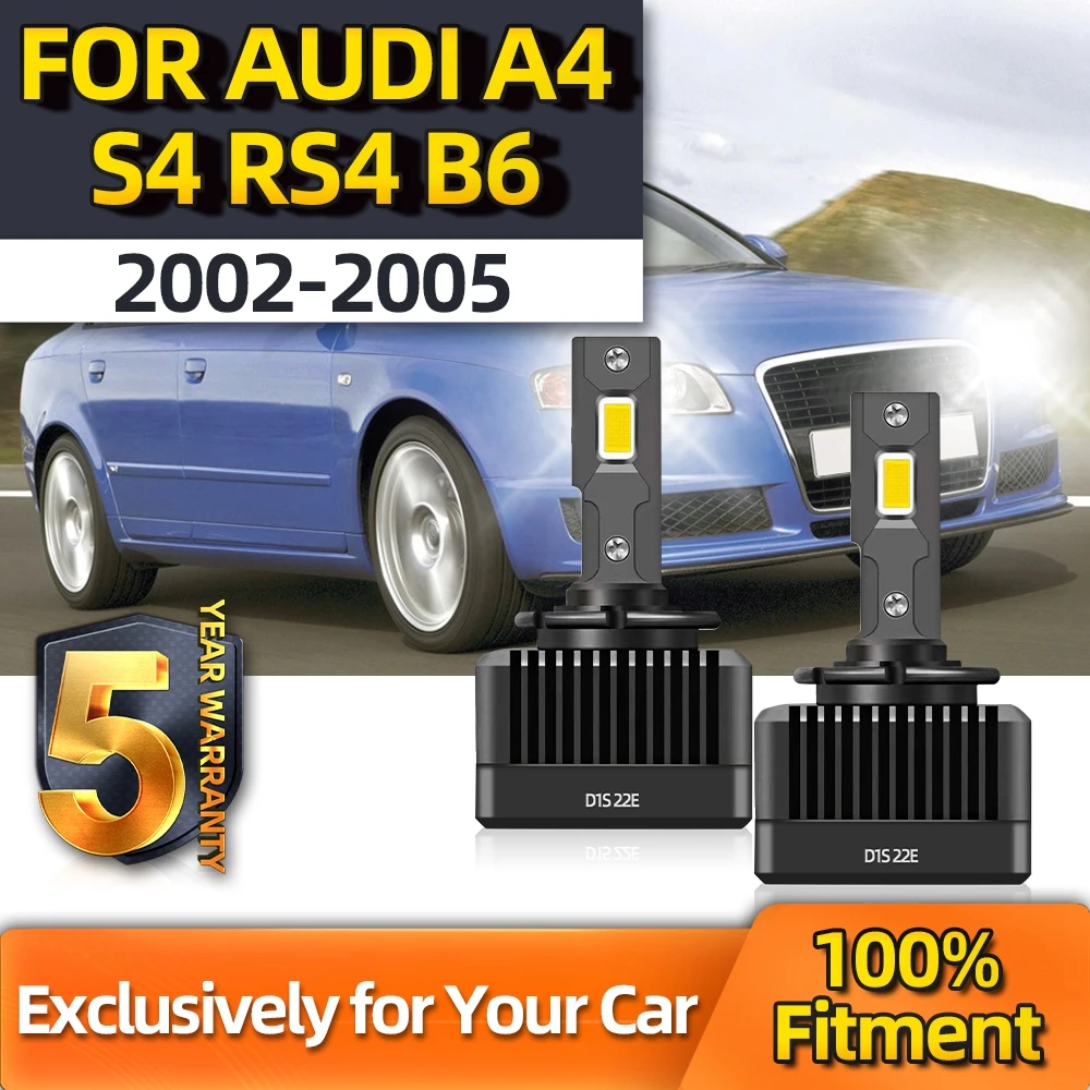 

TEENRAM Plug & Play 2X LED 30000Lm 110W Bulb 6500K Car HID Light Lamp Headlight For Audi A4 S4 RS4 B6 2002 2003 2004 2005