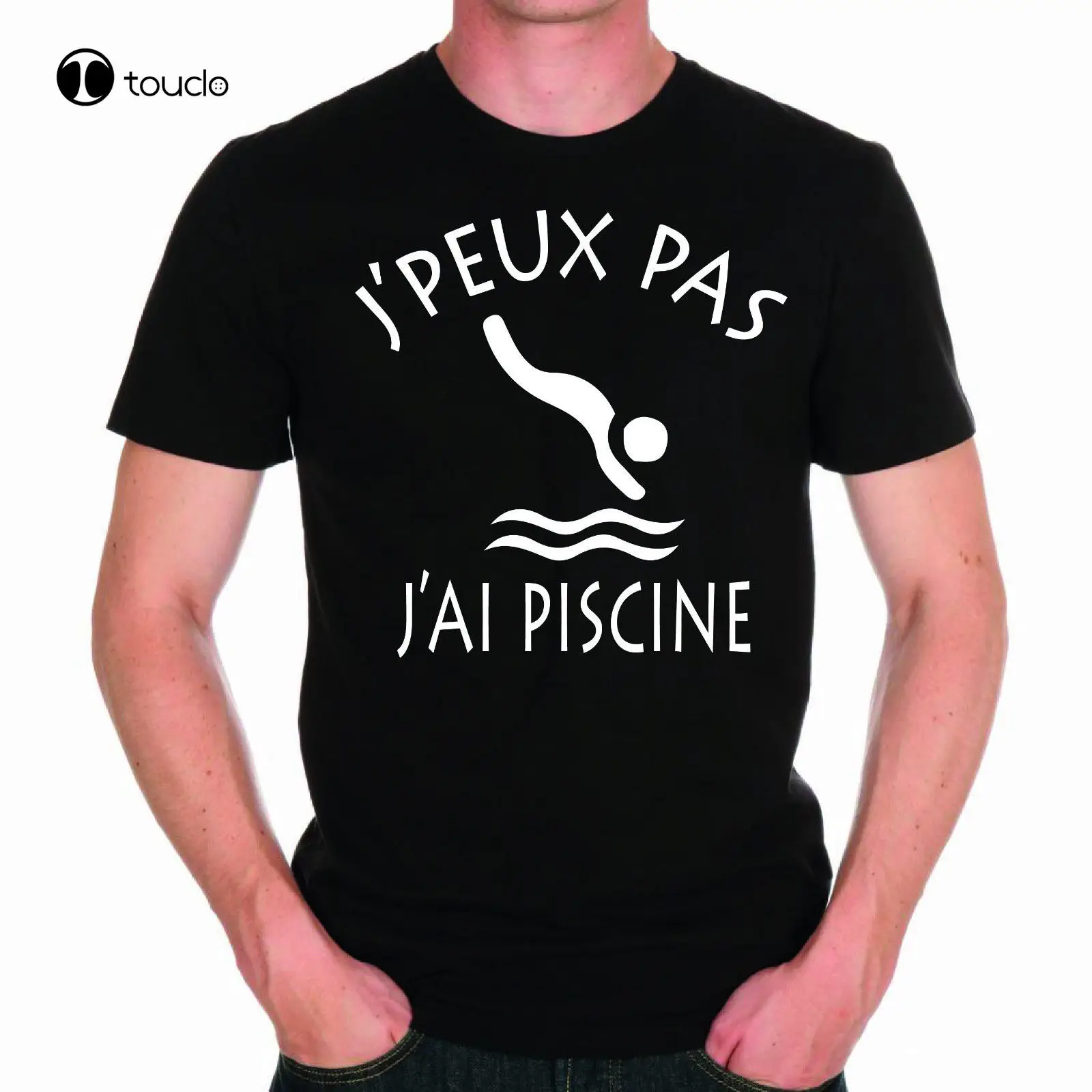 

Mens T-Shirt I Cannot I Pool J'Peux Pas J'Ai Piscine Tee Tee Shirt Custom aldult Teen unisex digital printing Tee shirt unisex