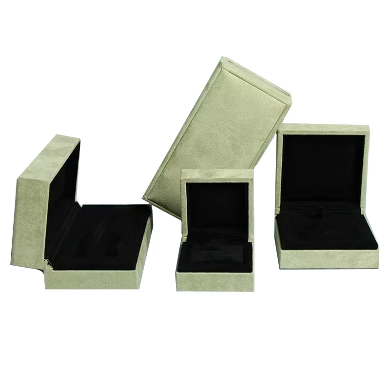 Factory Outlet New Suede Jewelry Ring Pendant Bracelet Jewelry Box Jewelry Storage Boxes wholesale Cstomized