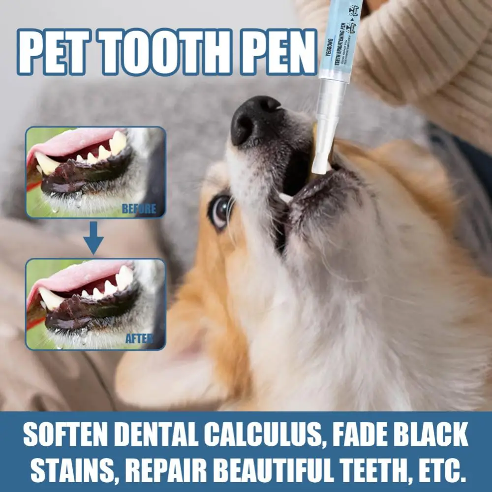 

5ml Pets Teeth Cleaning Tool Dogs Cats Tartar Remover Dental Stones Scraper Plastic Cleaning Pen Cleaning Tools