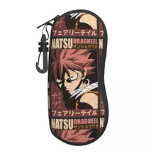 Natsu Dragneel Fairy Tail Glasses Case Waterproof Zipper Japan Hero Manga Anime Sunglasses Storage Box Small Sunglasses Box