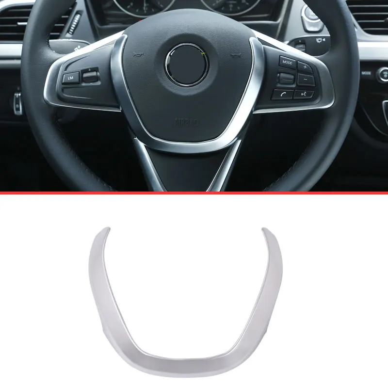 

Украшение рулевого колеса из АБС-пластика, матовый хром, для BMW X1 F48 2016 2017, автомобильные аксессуары и автозапчасти